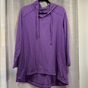 LOGO by Lori Goldstein Rich Purple Hoodie